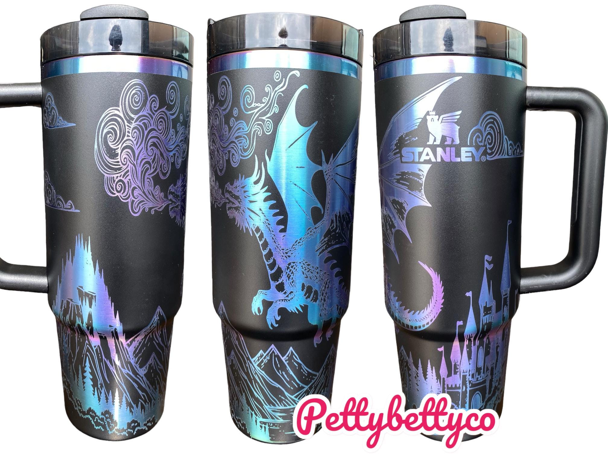 Fairytale Dragon Tumbler - Fantasy Era Engraved Tumbler - Dragon Book Engraved Tumbler - In My Dragon Era Booktok Engraved Cup -Book Theme