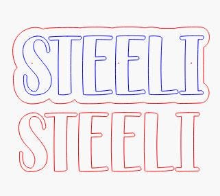 Custom text Cut File - Custom SVG for Cheerstick Name - Choose font- Digital Download