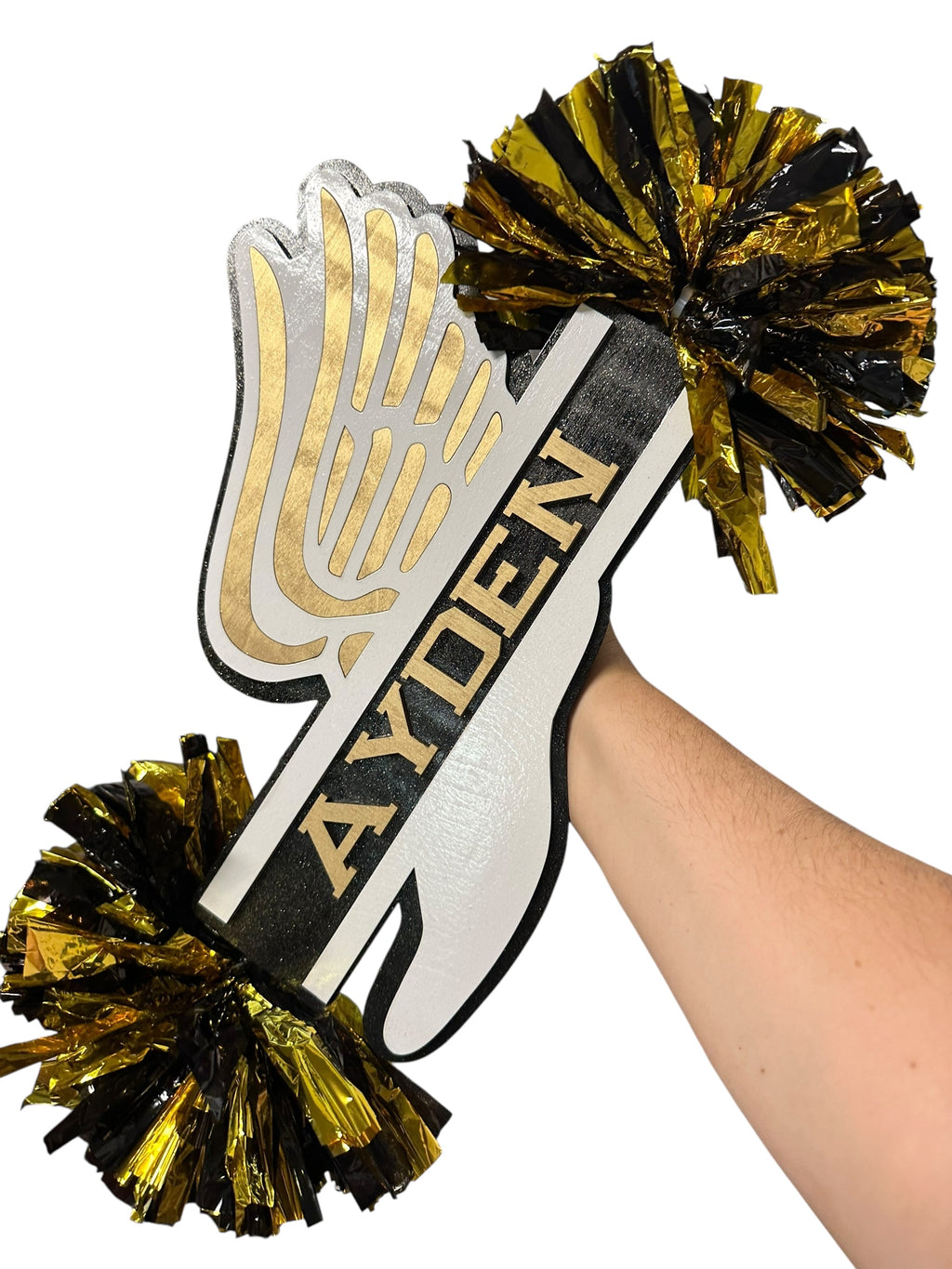 Cross Country cheerstick - Personalized Cheer Stick Pom Pom – Custom Name Spirit Stick