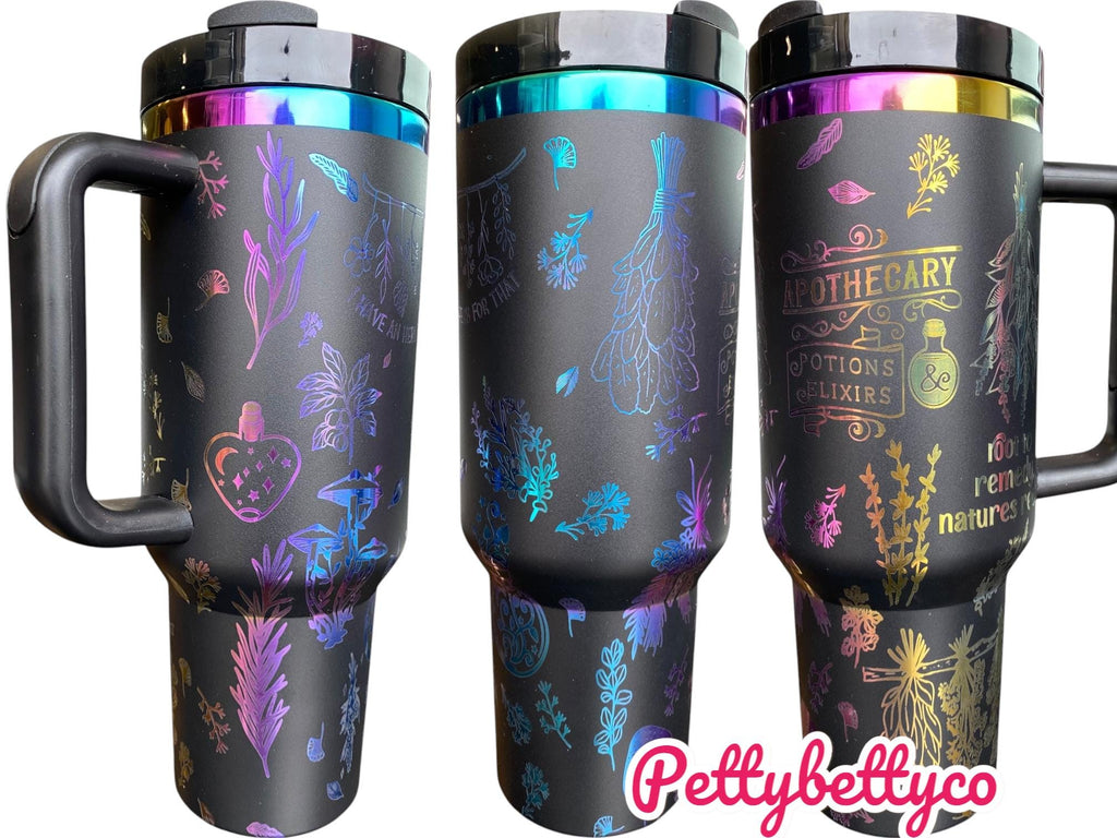 Herbologist Tumbler - I got an Herb for that - Apothecary Natures Remedy -  earth Witch - Whitchy Tumbler - Witch Tumbler - engraved Tumbler