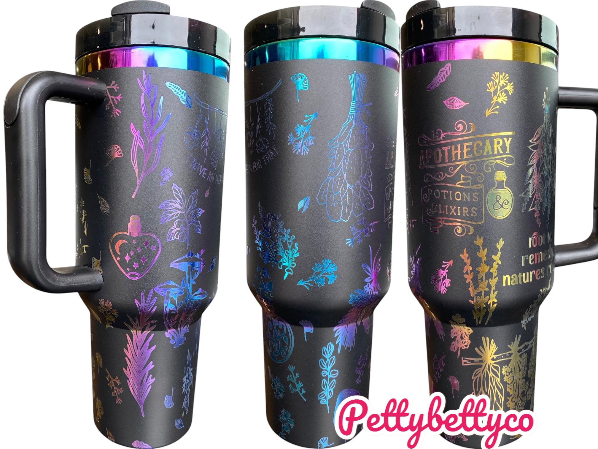 Herbologist Tumbler - I got an Herb for that - Apothecary Natures Remedy -  earth Witch - Whitchy Tumbler - Witch Tumbler - engraved Tumbler