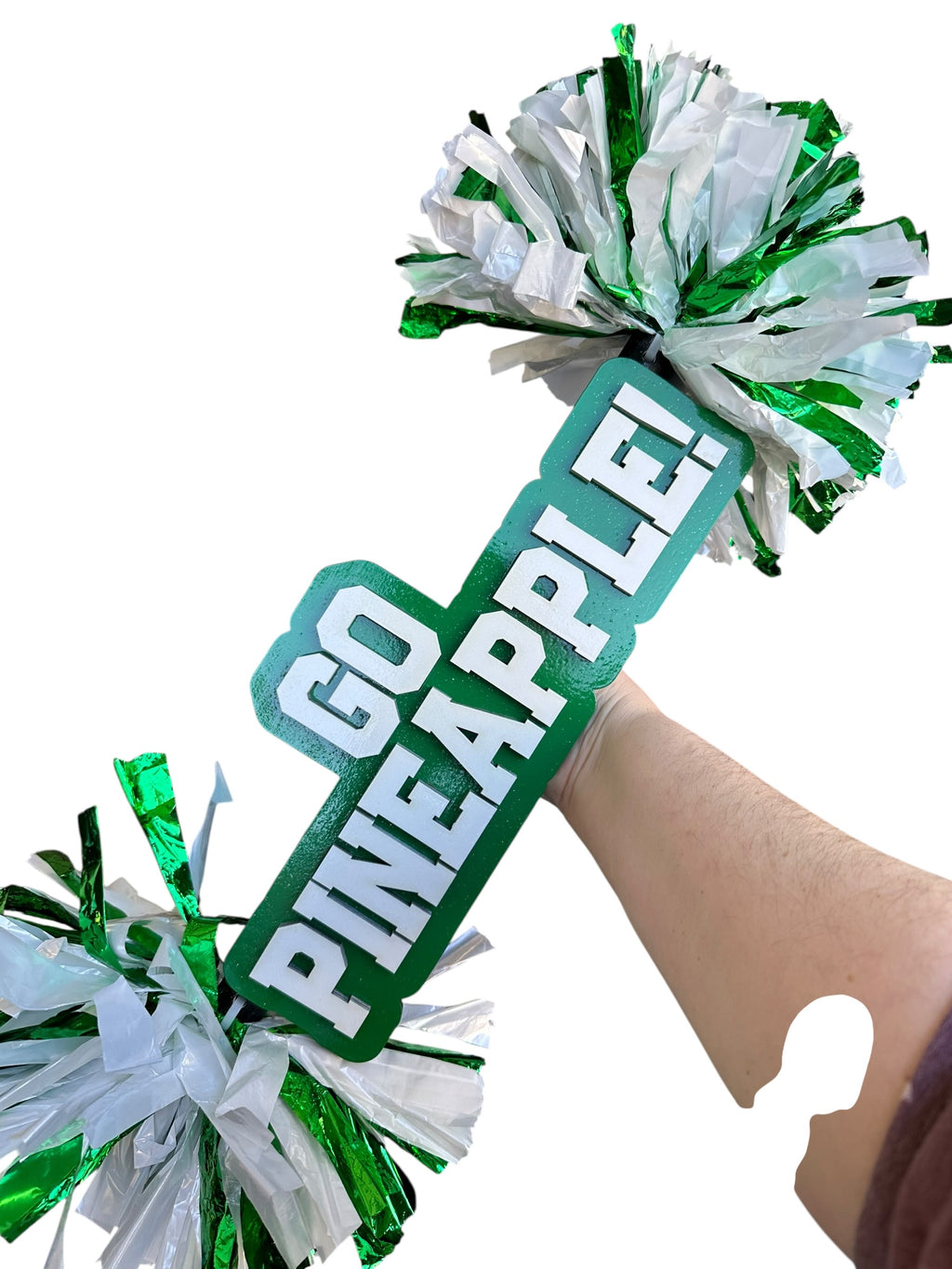Custom Cheer Stick Pompom Sign – Personalized Spirit Gear