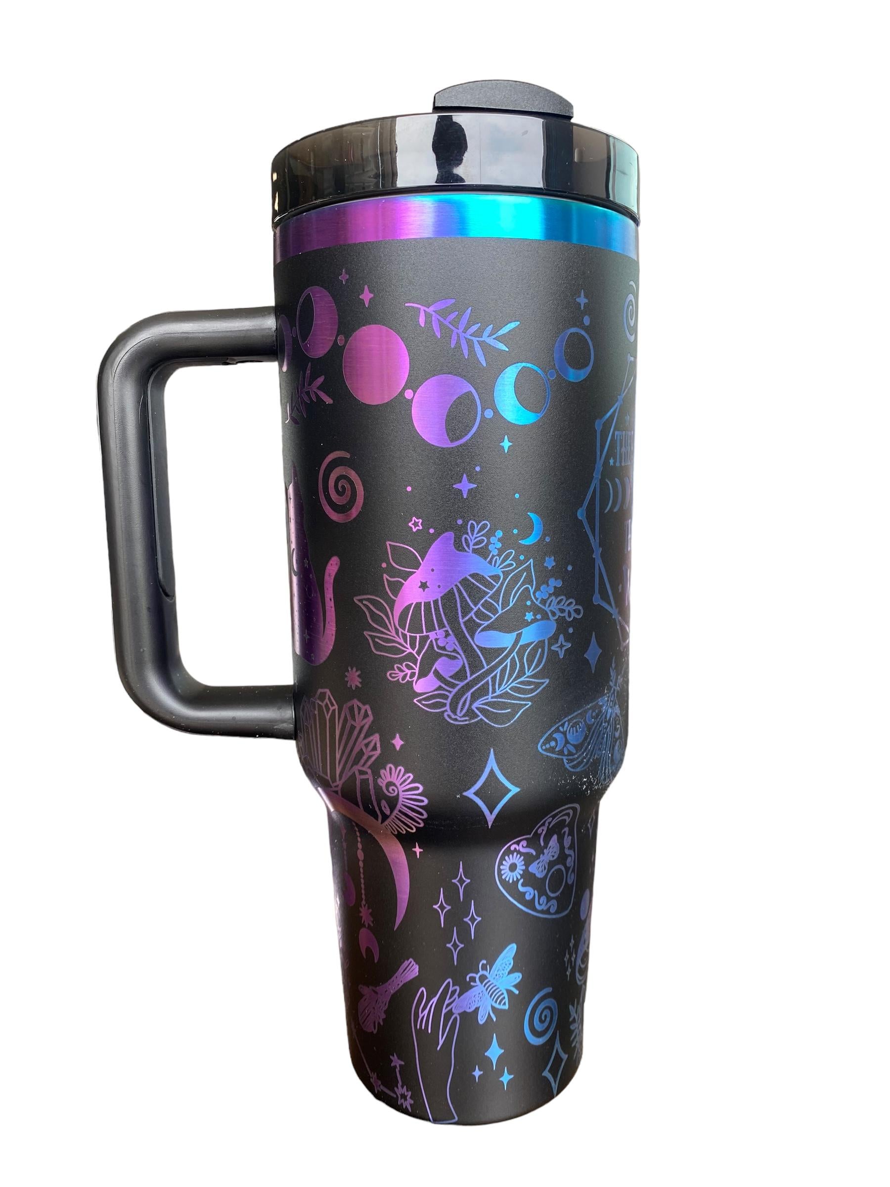 They Didn't Burn Witches, They Burned Women Tumbler -Witchy Season Tumbler - Engraved Tumbler - 40oz Engraved Tumbler - Witch Cup Tumbler