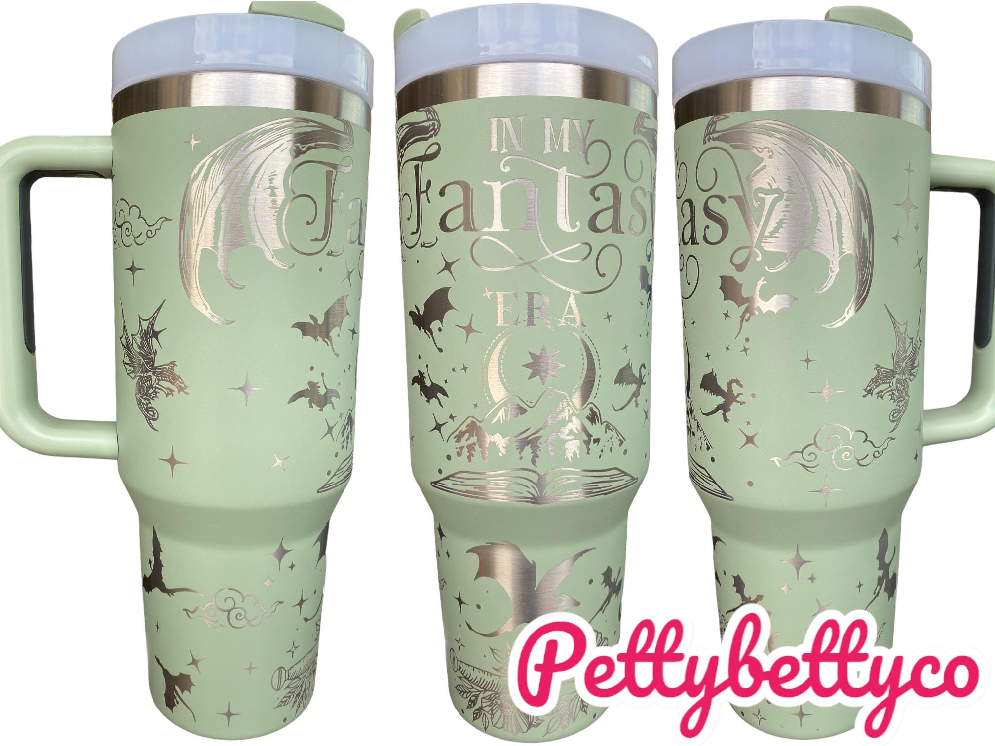 In My Fantasy Era Tumbler - Dragon Book Engraved Tumbler - In My Dragon Era - Booktok - Custom Engraved Cup -Book Theme Tumbler - Bookish