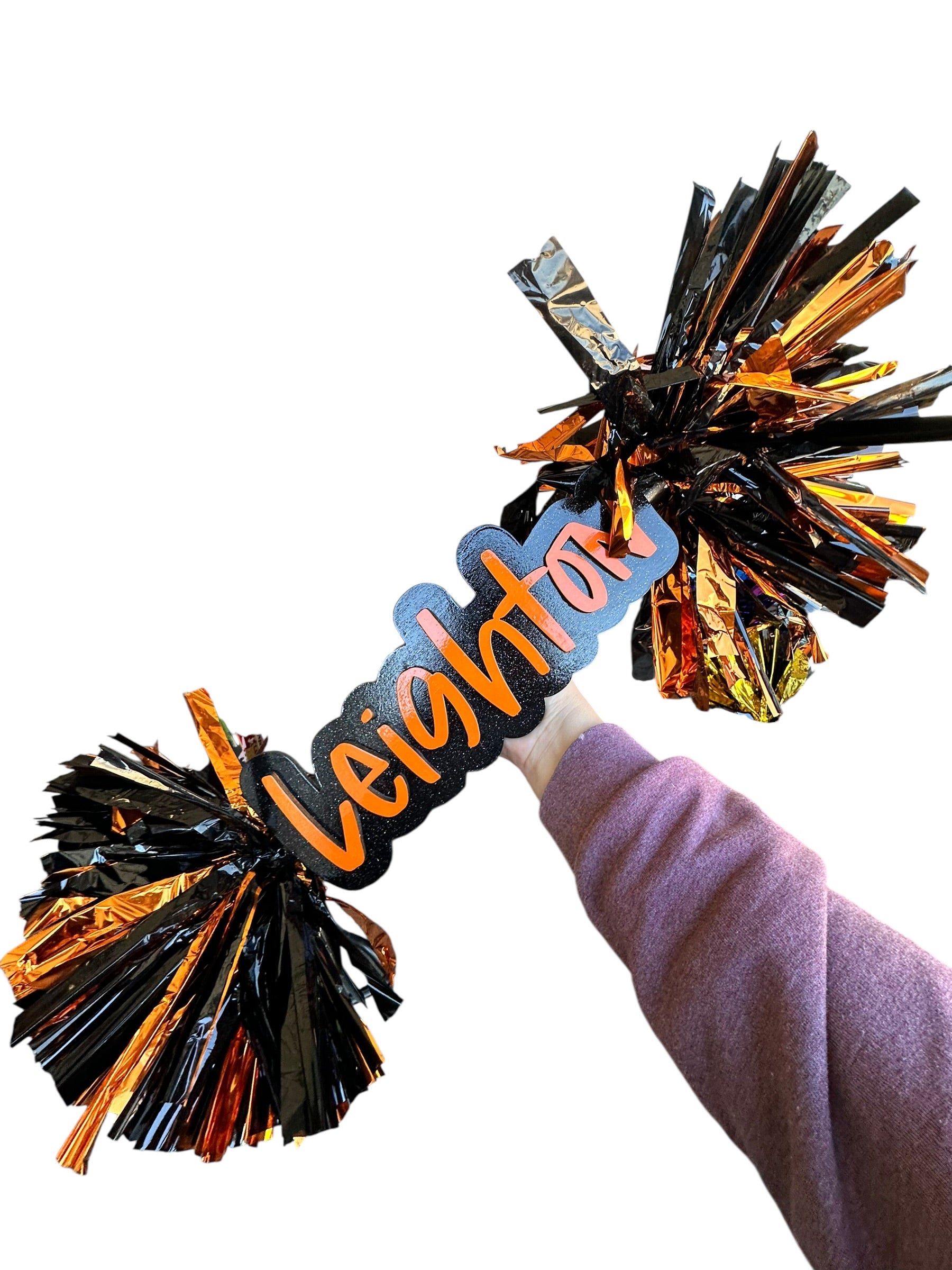 Custom Cheer Stick Pompom Sign – Personalized Spirit Gear