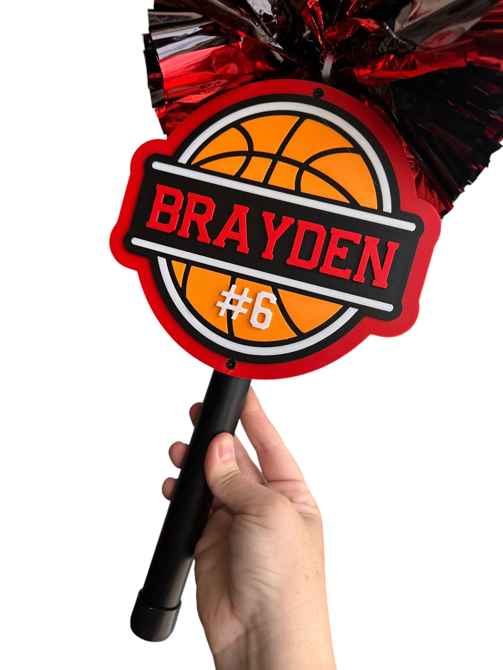 🏀 Basketball Cheerstick Noise Maker – Personalized Team Spirit Shaker | Custom Sports Cheer Stick