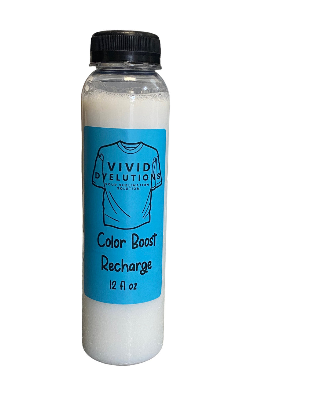 12oz Color Boost Recharge Size - Vivid Dyelutions - Your Sublimation Solution - Polyester spray - Polyacrylic Spray For t-Shirts - Refill