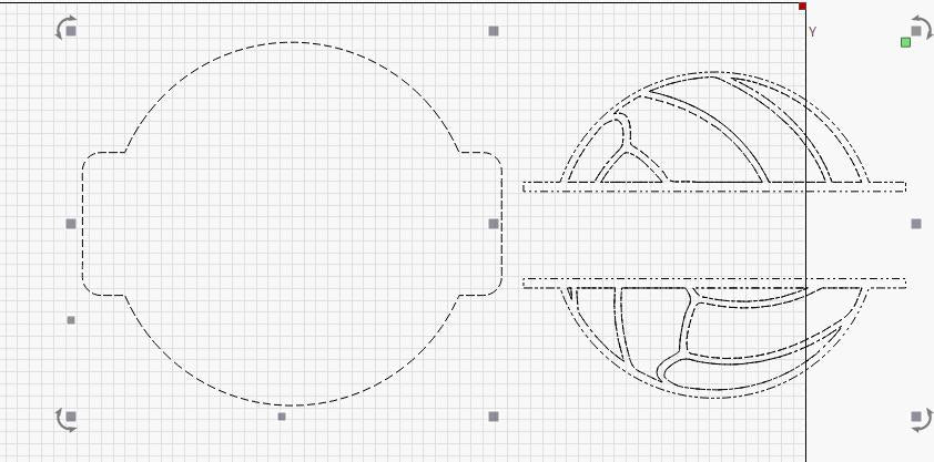 Volleyball Cheerstick SVG - Image Used to Cut Wooden Cut out for Volleyball Cheer Stick