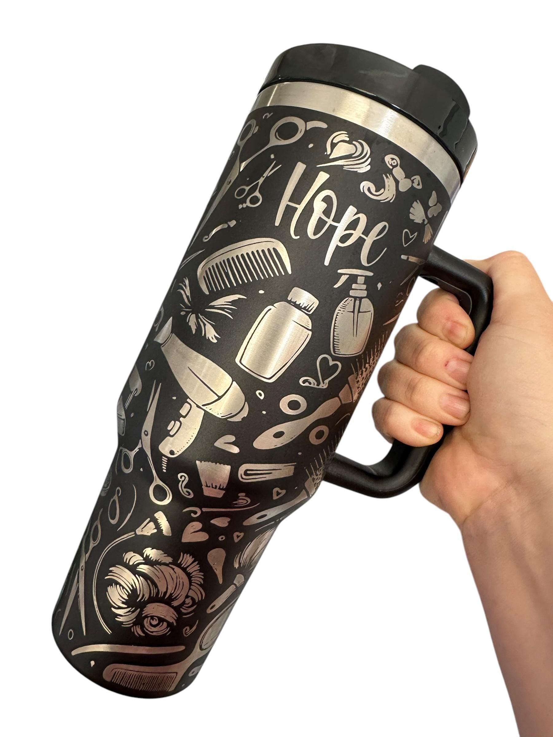 Hair Stylist Tumbler - Custom salon Worker Gift - Salon Owner Tumbler - Barber Tumbler - Hair Cut tumbler  - engraved Tumbler - 40oz tumbler
