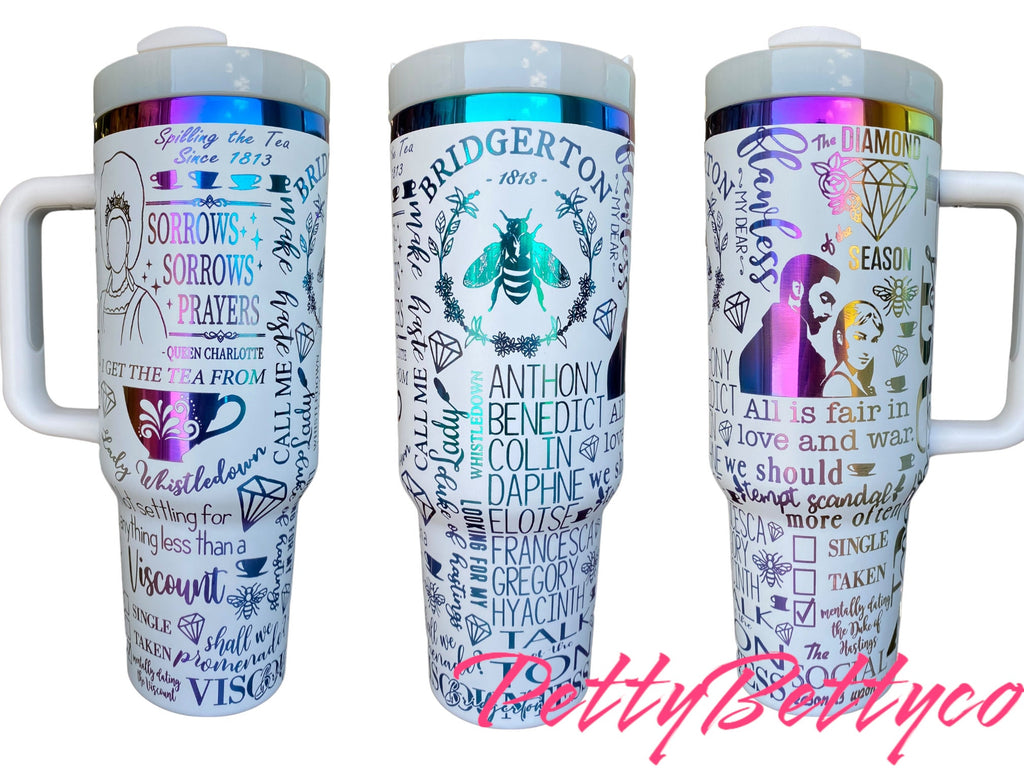 Talk of the Ton Tumbler - engraved Tumbler - 40oz tumbler with handle