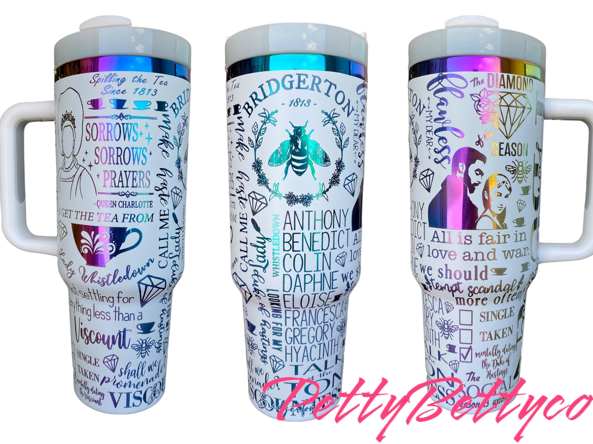 Talk of the Ton Tumbler - engraved Tumbler - 40oz tumbler with handle