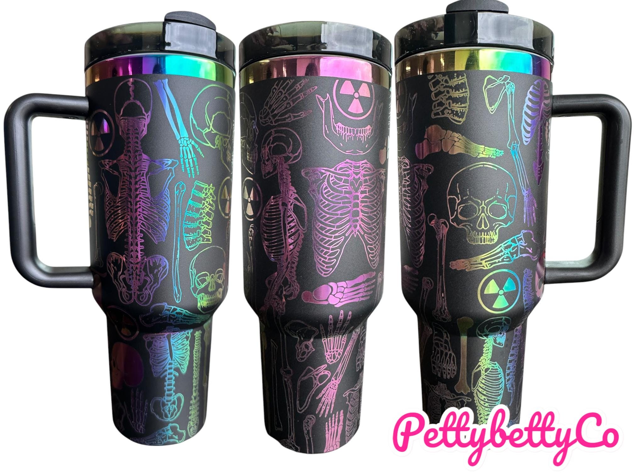 XRAY Tumbler - Radiologist  Gift - X-ray Ortho Tumbler - Xray tech| Xray tumble - 40oz Engraved Tumbler - Halloween - Skeleton Tumbler