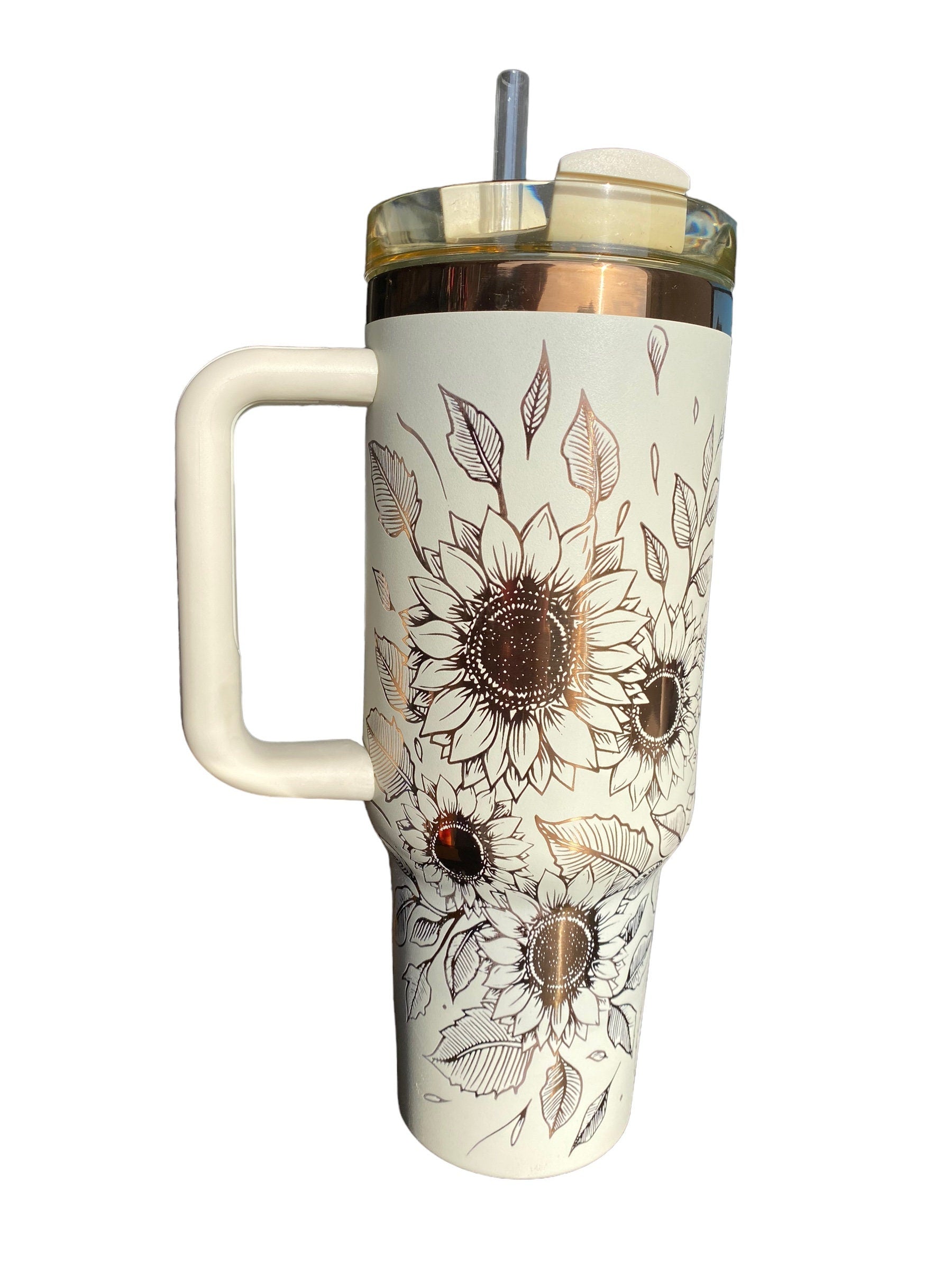 Reading is My Therapy Engraved Cup - Bookmarks are for Quiters Custom Engraved Cup  - 40oz tumbler with handle -  Reading Theme Tumbler