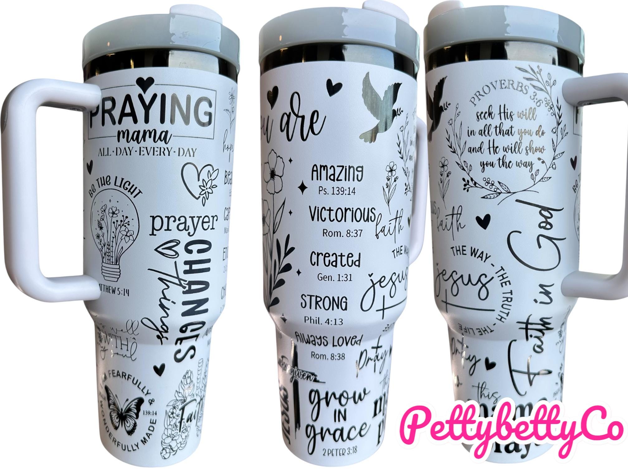 Praying Mama Tumbler - Christian Faith Tumbler - Love tumbler -40oz tumbler - Engraved Tumbler- Prayer tumbler, tumbler, Custom 40oz tumbler