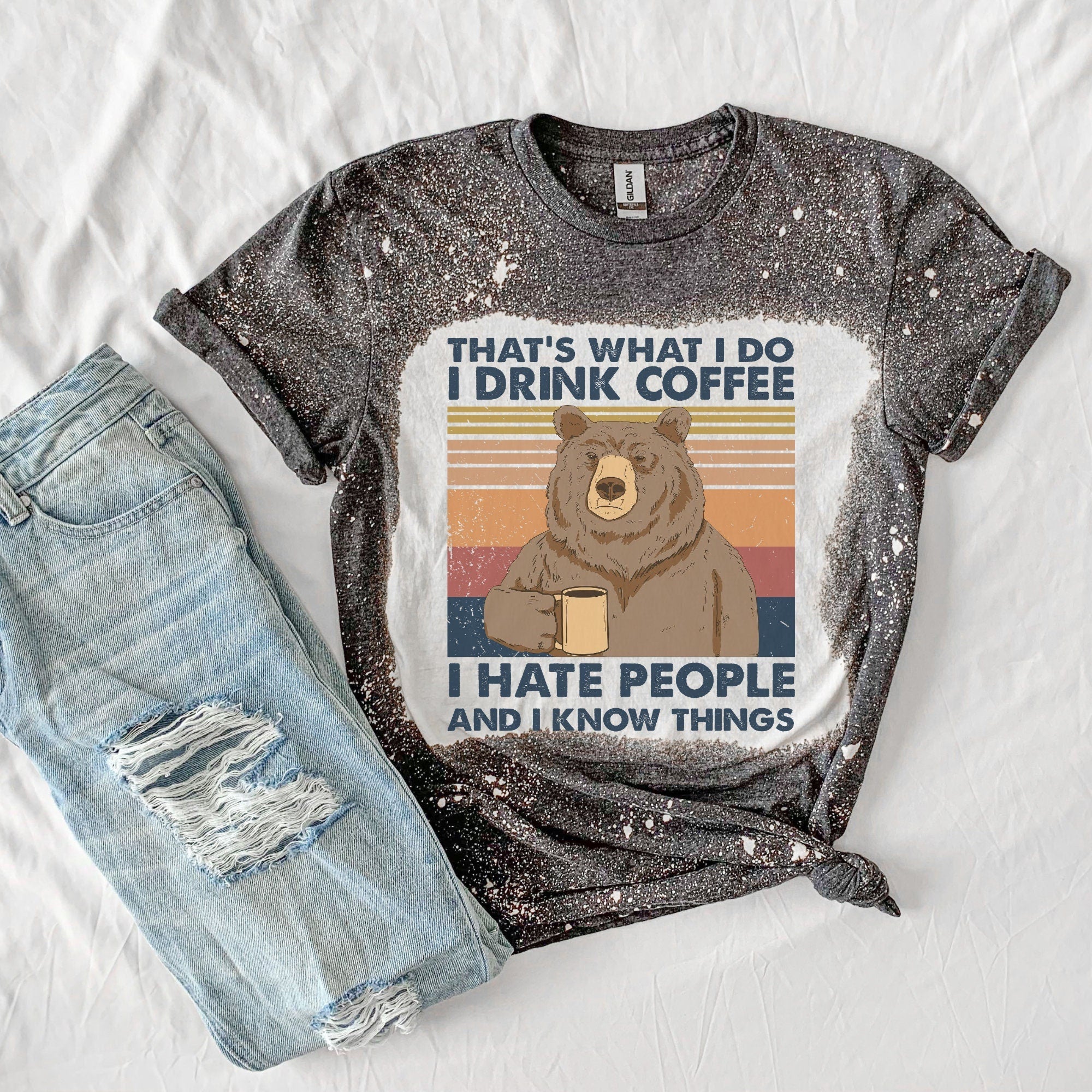 I hate People Shirt - Coffee Drinker Shirt - Trendy Coffee Shirt - I Know Things Shirt - Funny Coffee Shirt
