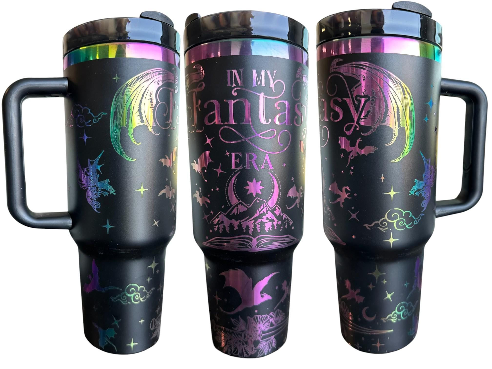 In My Fantasy Era Tumbler - Dragon Book Engraved Tumbler - In My Dragon Era - Booktok - Custom Engraved Cup -Book Theme Tumbler - Bookish