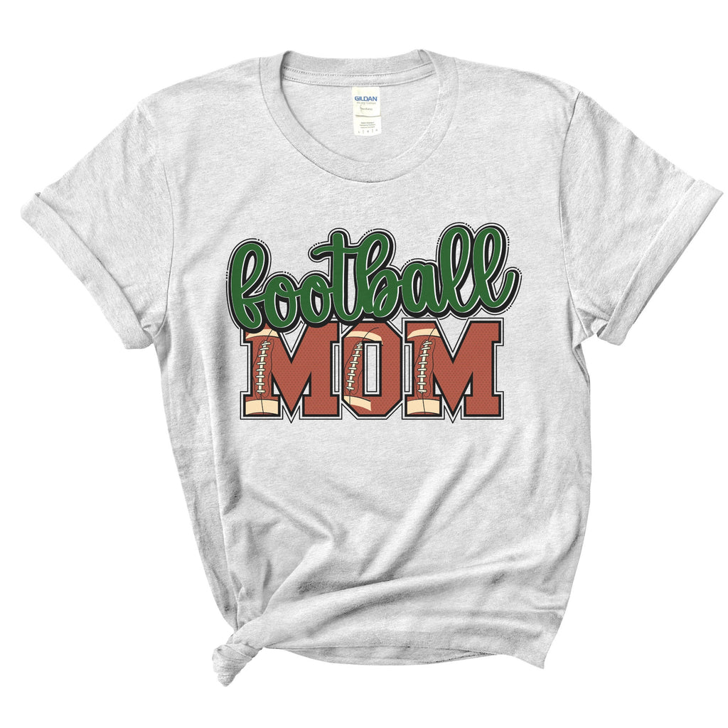 Football Mom Shirt - Football Shirt- Bleached Sports Shirt - Leopard Football Shirt - Football Shirt - Bleached Tee