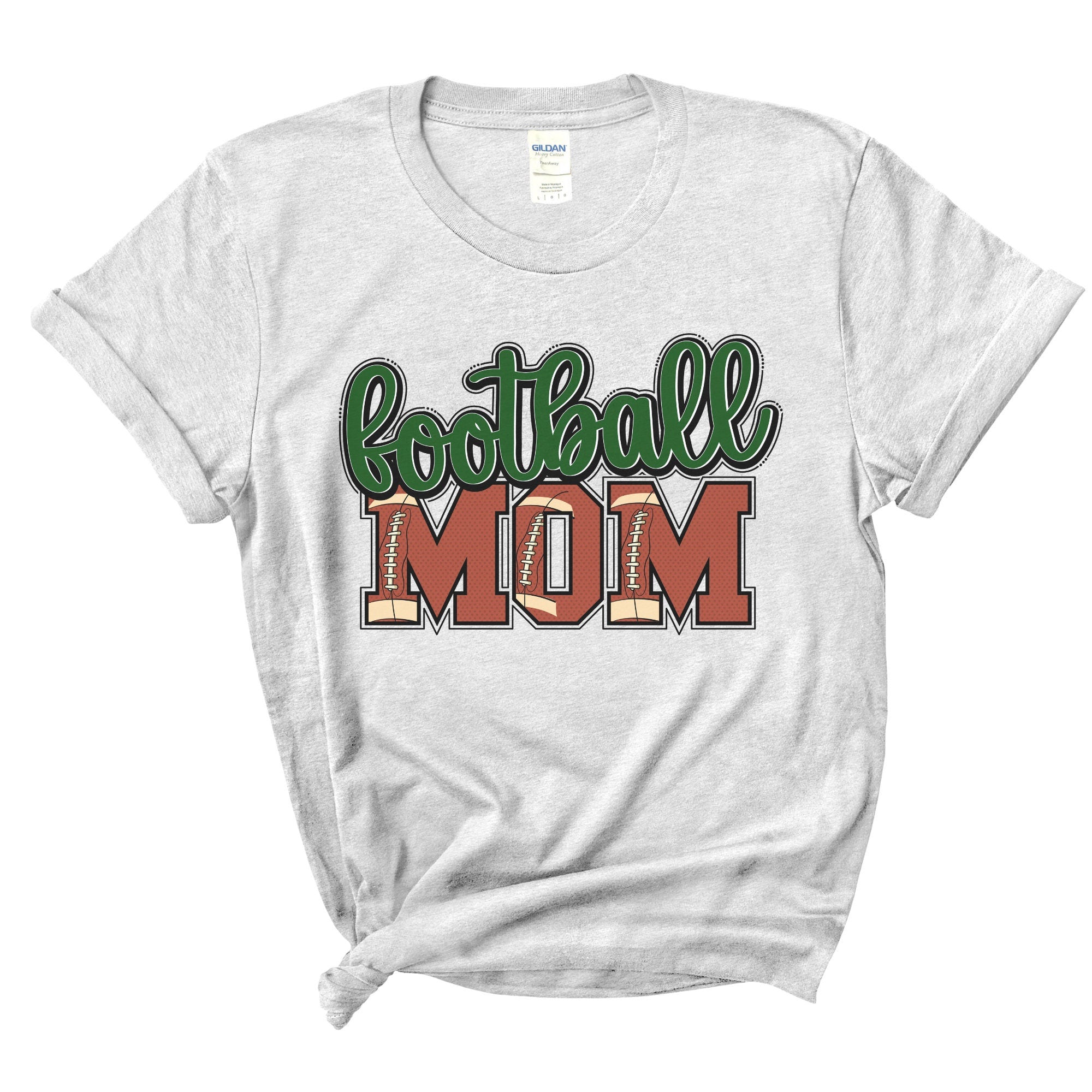 Football Mom Shirt - Football Shirt- Bleached Sports Shirt - Leopard Football Shirt - Football Shirt - Bleached Tee
