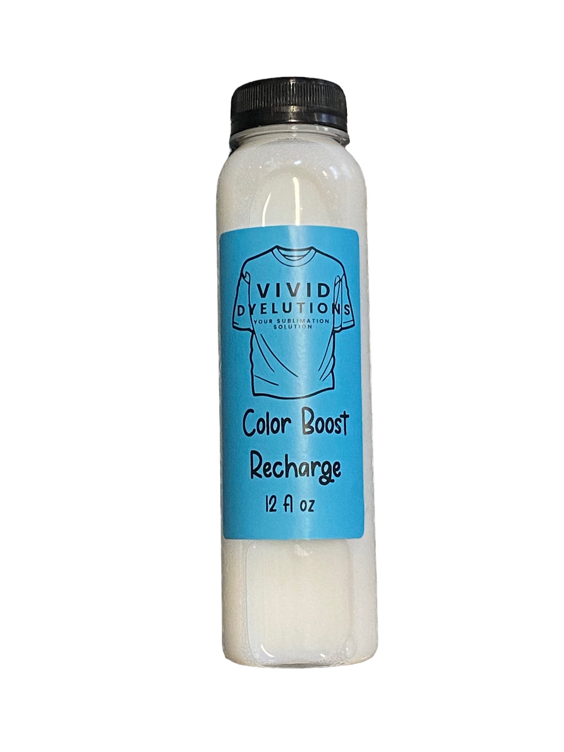 12oz Color Boost Recharge Size - Vivid Dyelutions - Your Sublimation Solution - Polyester spray - Polyacrylic Spray For t-Shirts - Refill