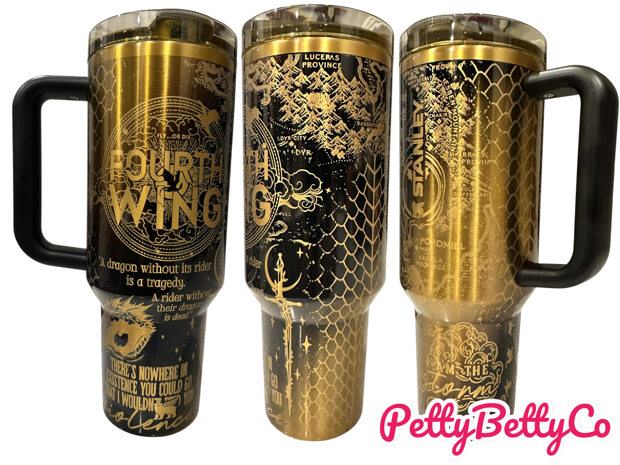Fourth Wing Engraved Stanley Tumbler (40oz)