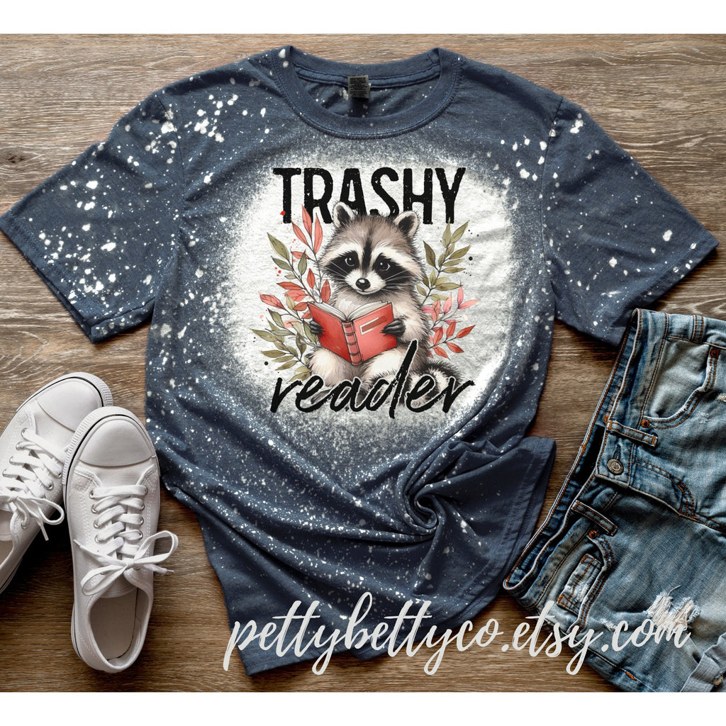 Trashy Reader Shirt - Cute Racoon Shirt - Feral Reader Shirt - Smut Shirt - Romance Book Reader Shirt - Book Worm Shirt - Shirt for Reader