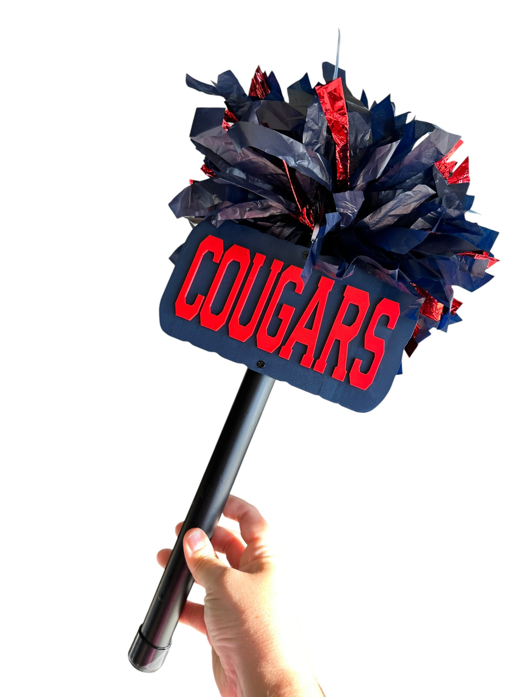 Custom Text PomPom Stick