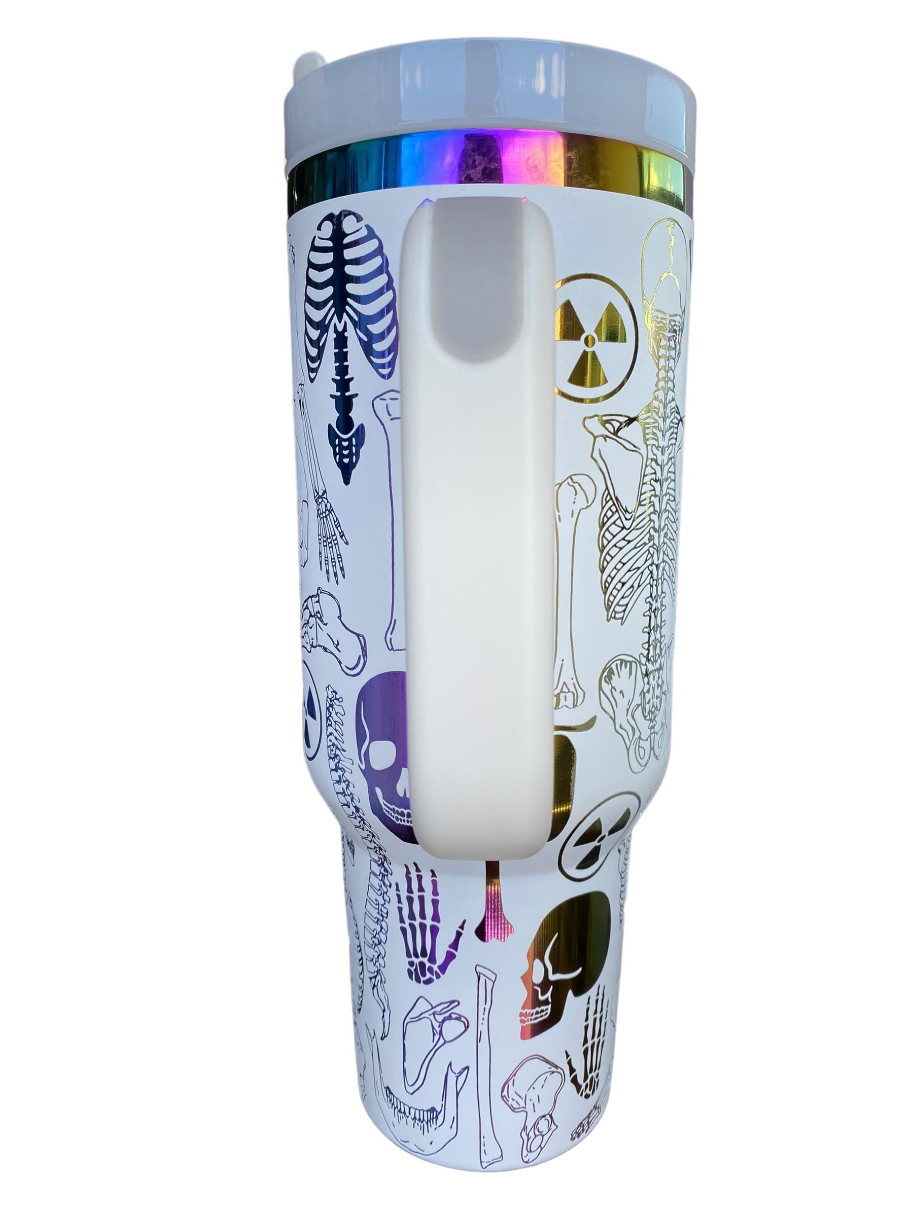 XRAY Tumbler - Radiologist  Gift - X-ray Ortho Tumbler - Xray tech| Xray tumble - 40oz Engraved Tumbler - Halloween - Skeleton Tumbler