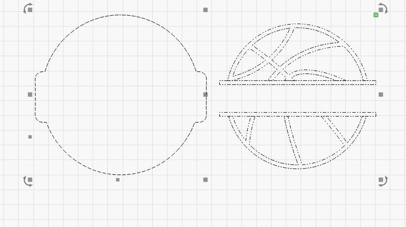 Basketball Cheerstick SVG - Image Used to Cut Wooden Cut out for Basketball Cheer Stick