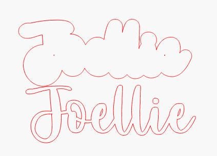 Custom text Cut File - Custom SVG for Cheerstick Name - Choose font- Digital Download
