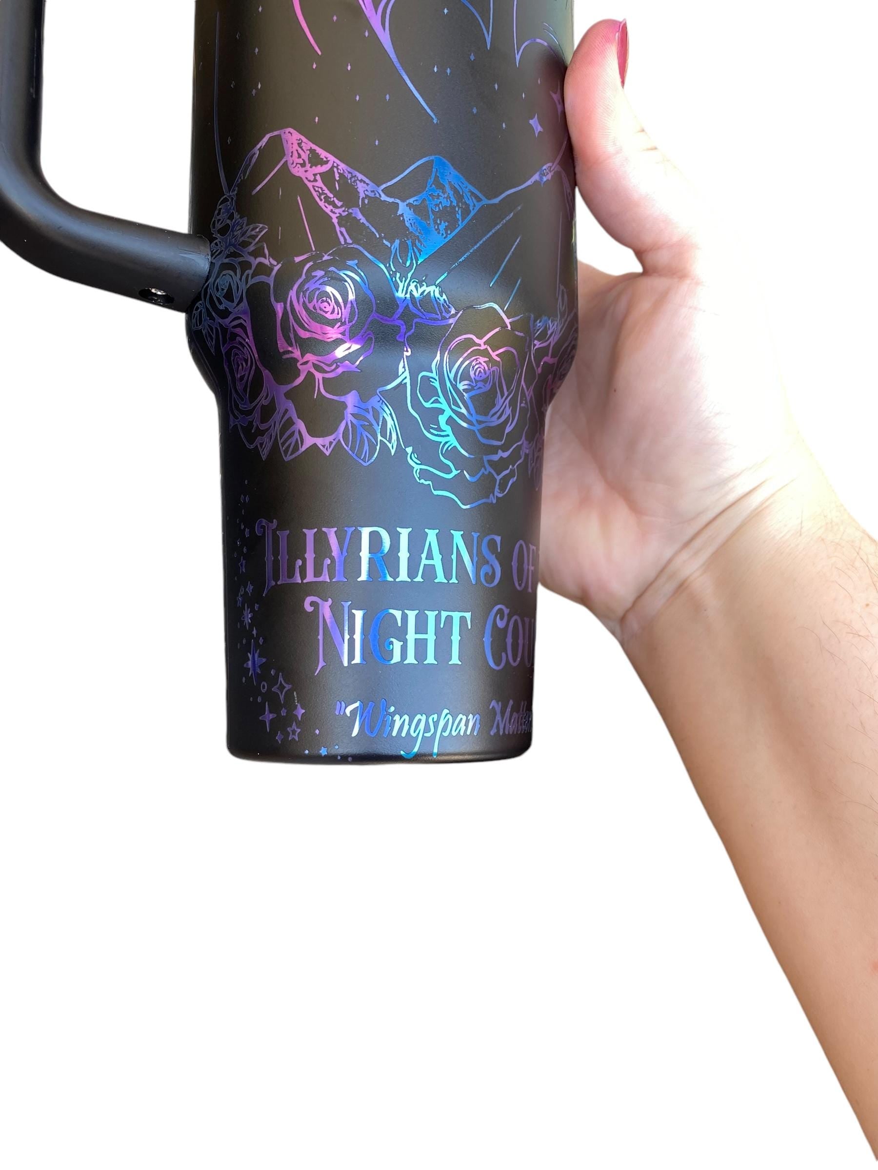 Illyrians of the Night Court Tumbler - Bat Boys Tumbler - Wing Span Tumbler - engraved ACOTAR tumbler - Night Court -Rhysand Azriel Cassian