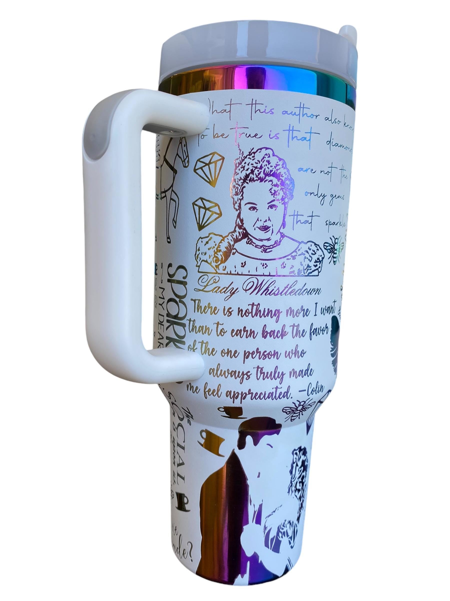 Collins Carriage Ride Tumbler - Talk of the Ton Tumbler - engraved Tumbler - 40oz tumbler with handle