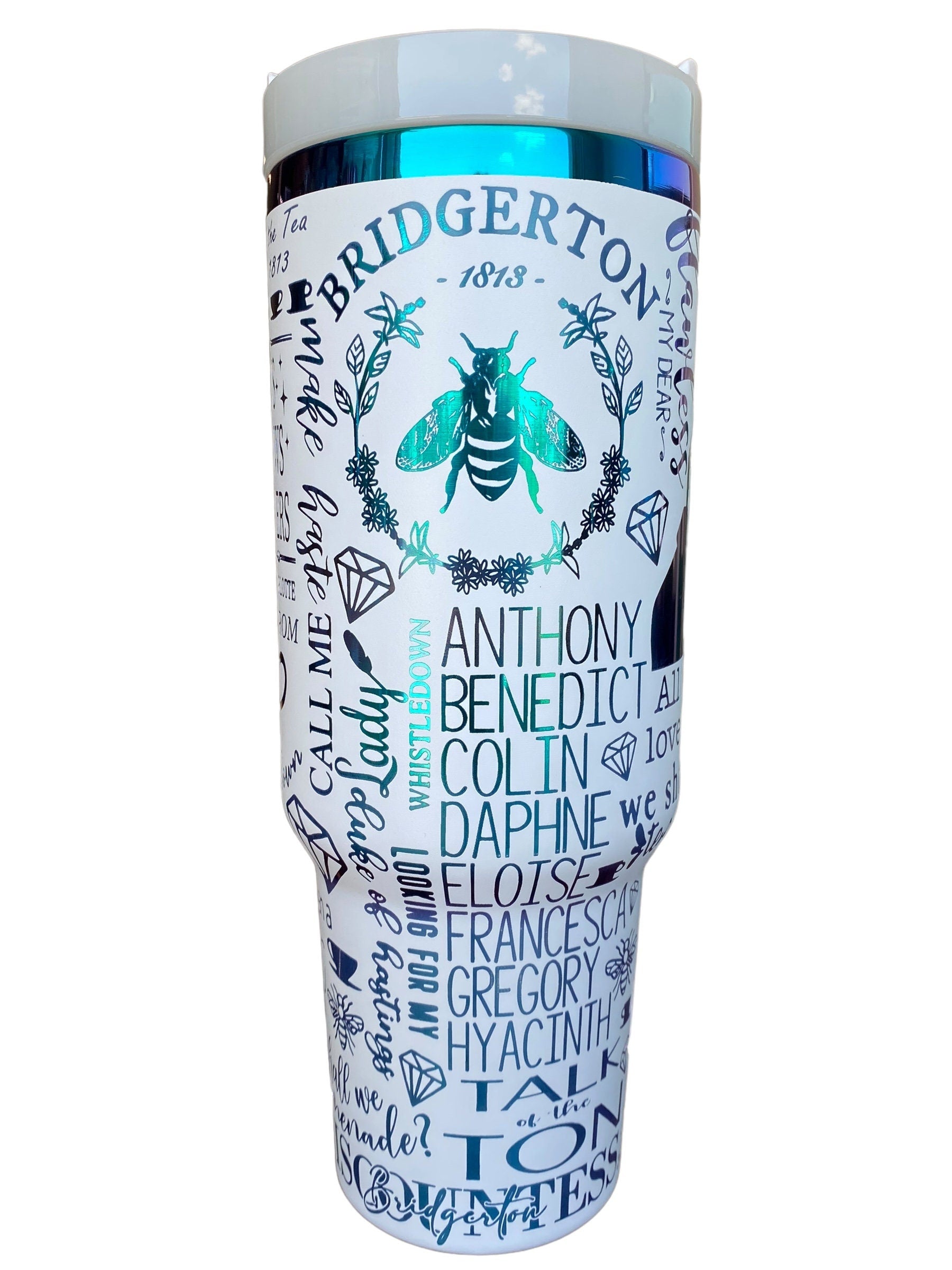 Talk of the Ton Tumbler - engraved Tumbler - 40oz tumbler with handle