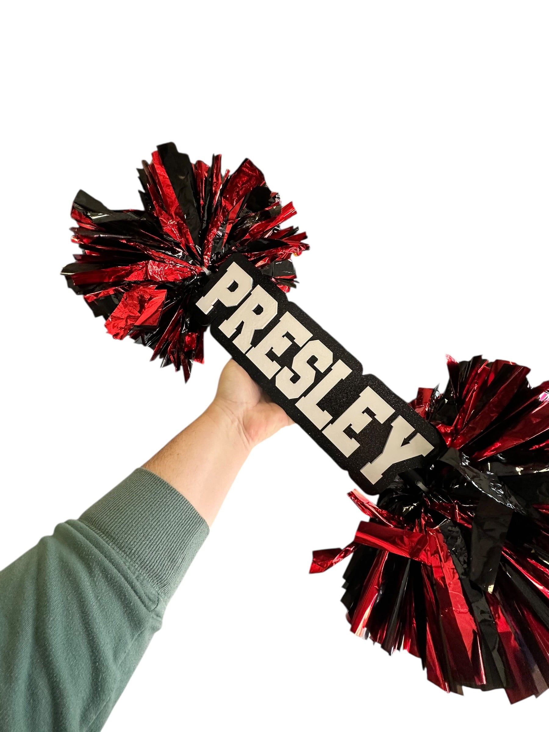 Custom Cheer Stick Pompom Sign – Personalized Spirit Gear