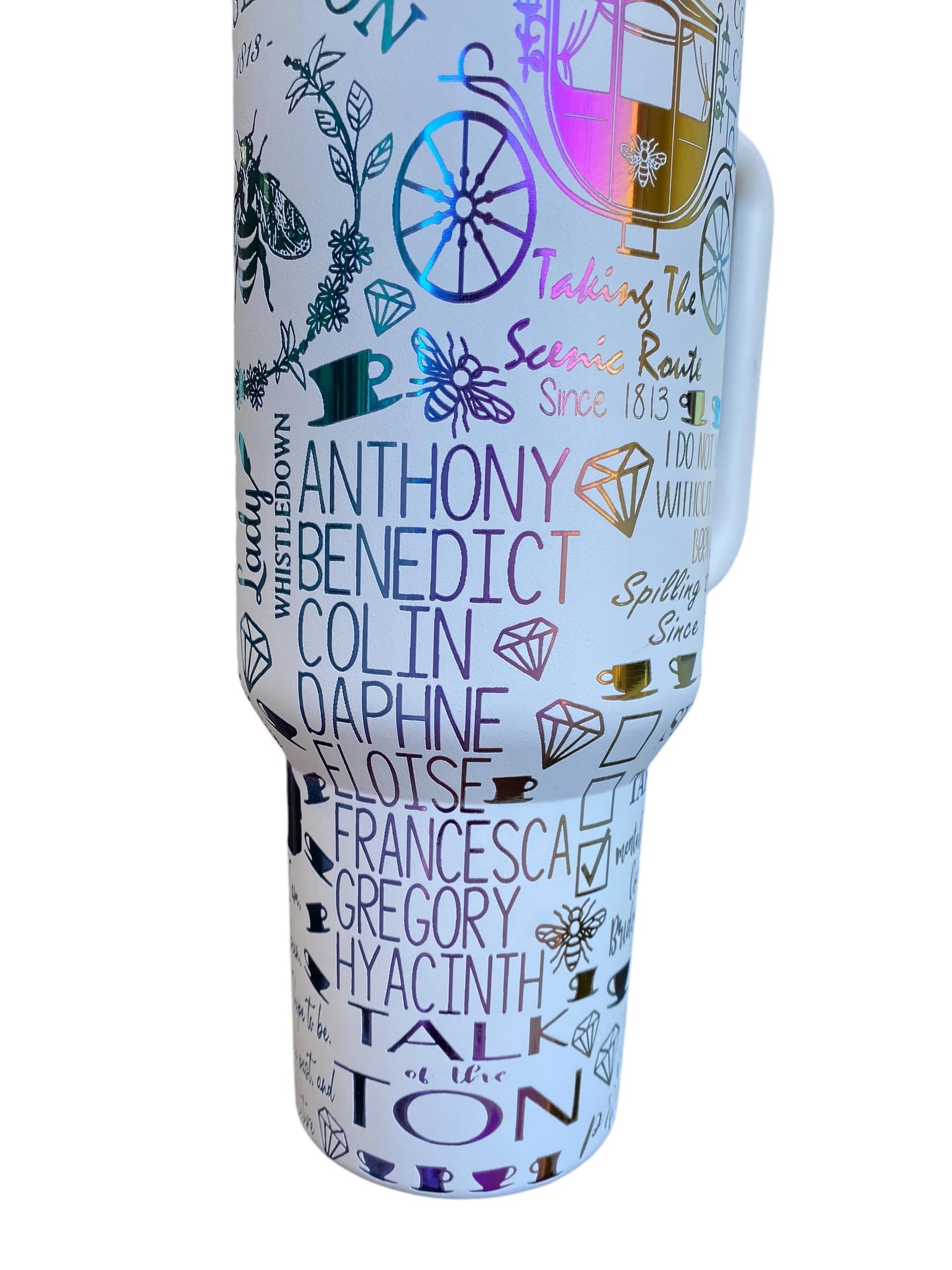 Collins Carriage Ride Tumbler - Talk of the Ton Tumbler - engraved Tumbler - 40oz tumbler with handle