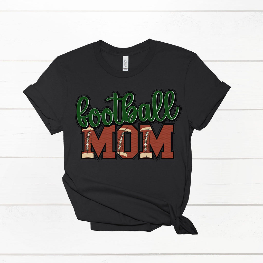 Football Mom Shirt - Football Shirt- Bleached Sports Shirt - Leopard Football Shirt - Football Shirt - Bleached Tee
