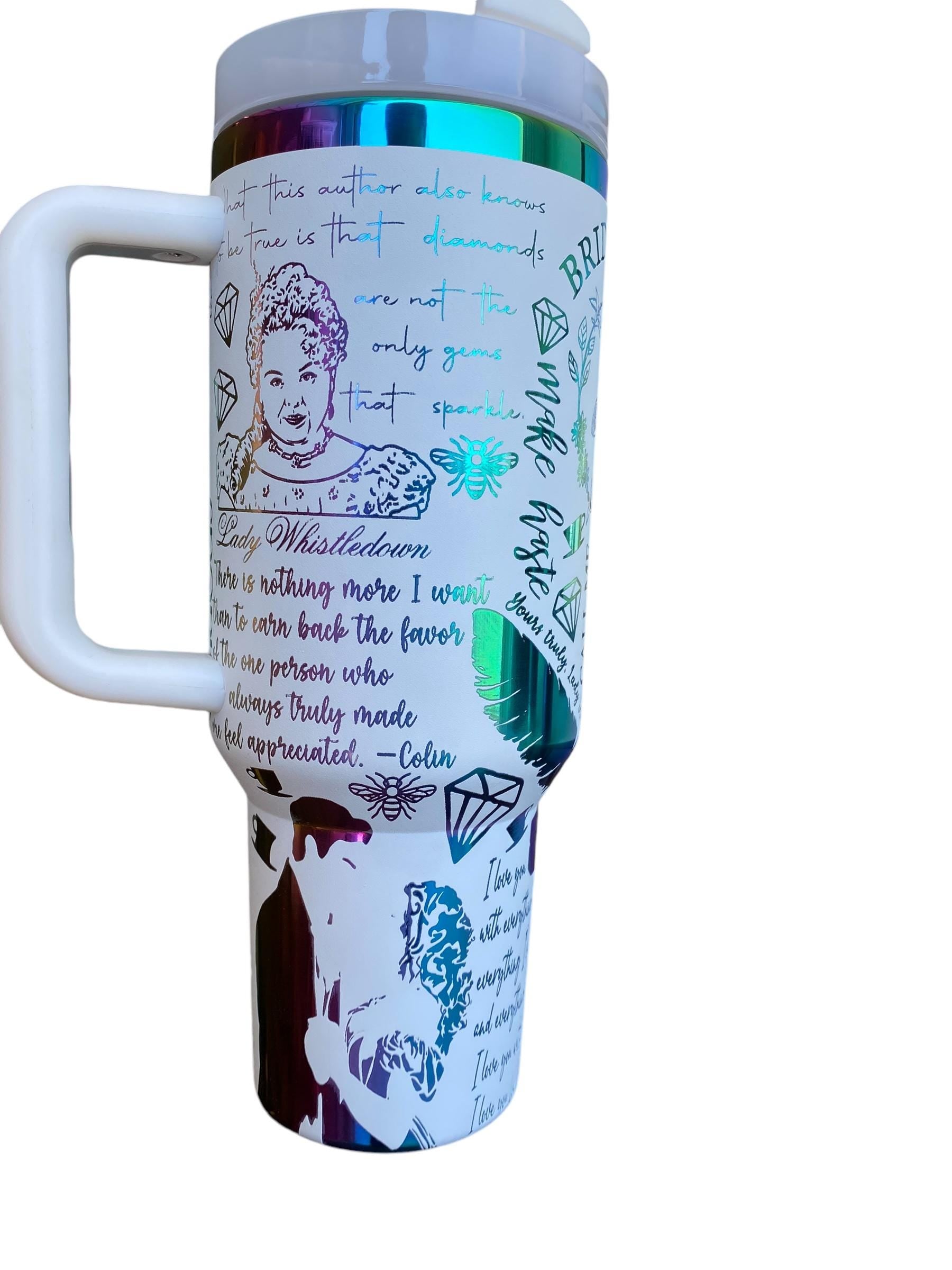 Collins Carriage Ride Tumbler - Talk of the Ton Tumbler - engraved Tumbler - 40oz tumbler with handle