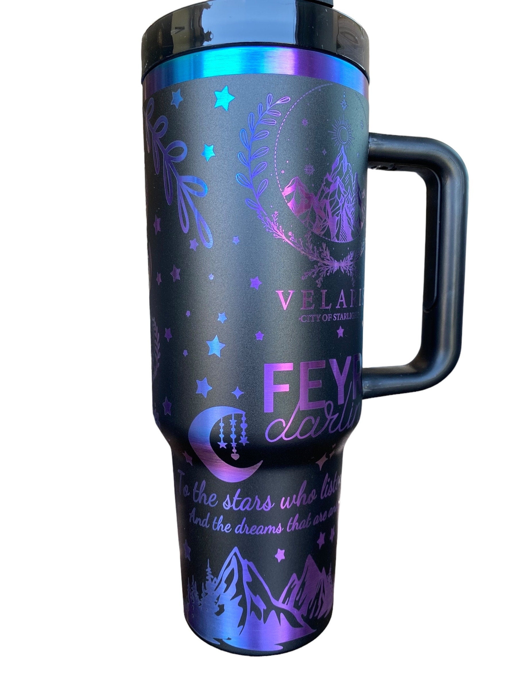 There you Are, I’ve been looking for you Tumbler - Cauldron Boil me Tumble - 40oz tumbler with handle - To the Stars who Listen