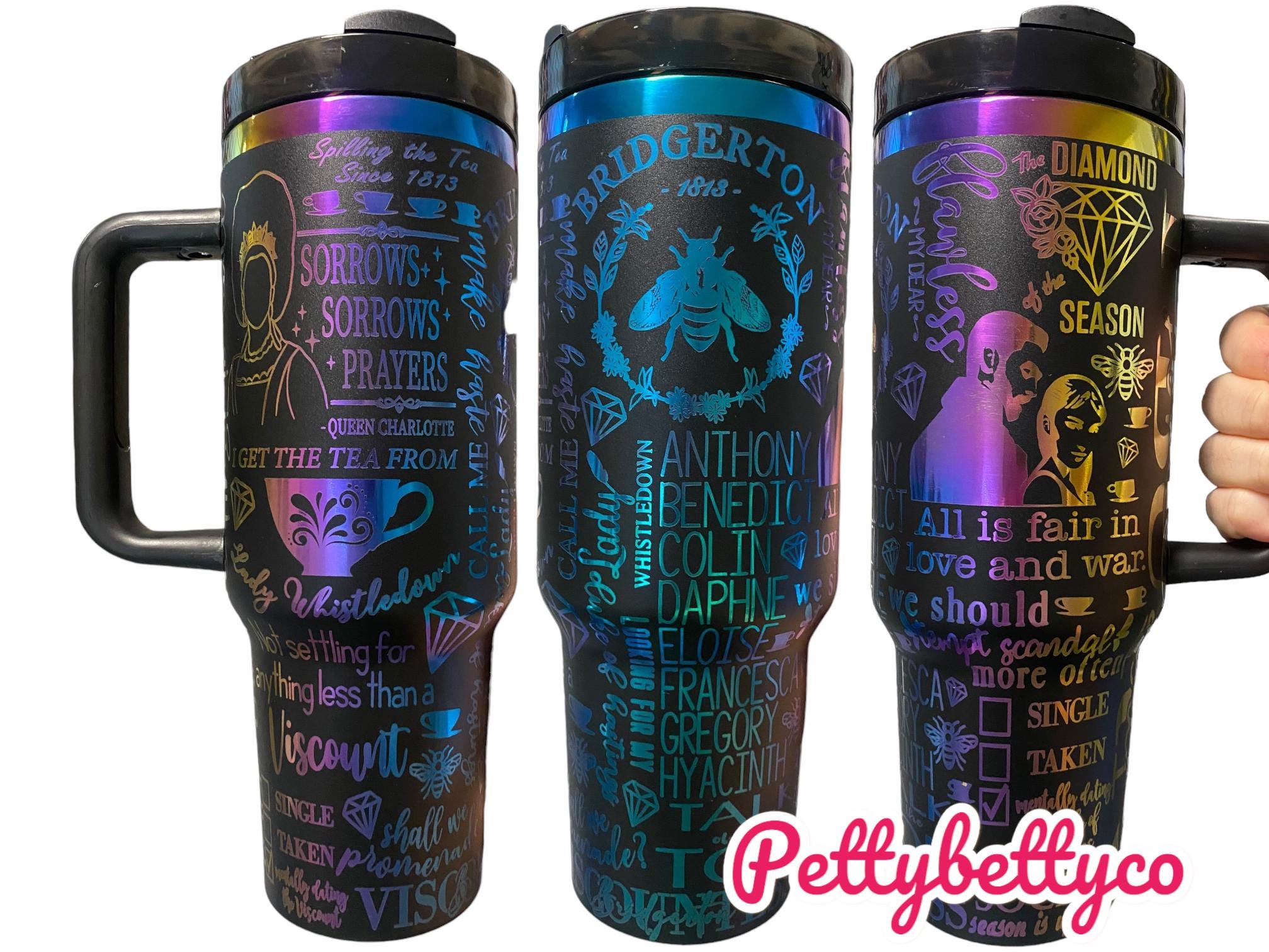 Talk of the Ton Tumbler - engraved Tumbler - 40oz tumbler with handle