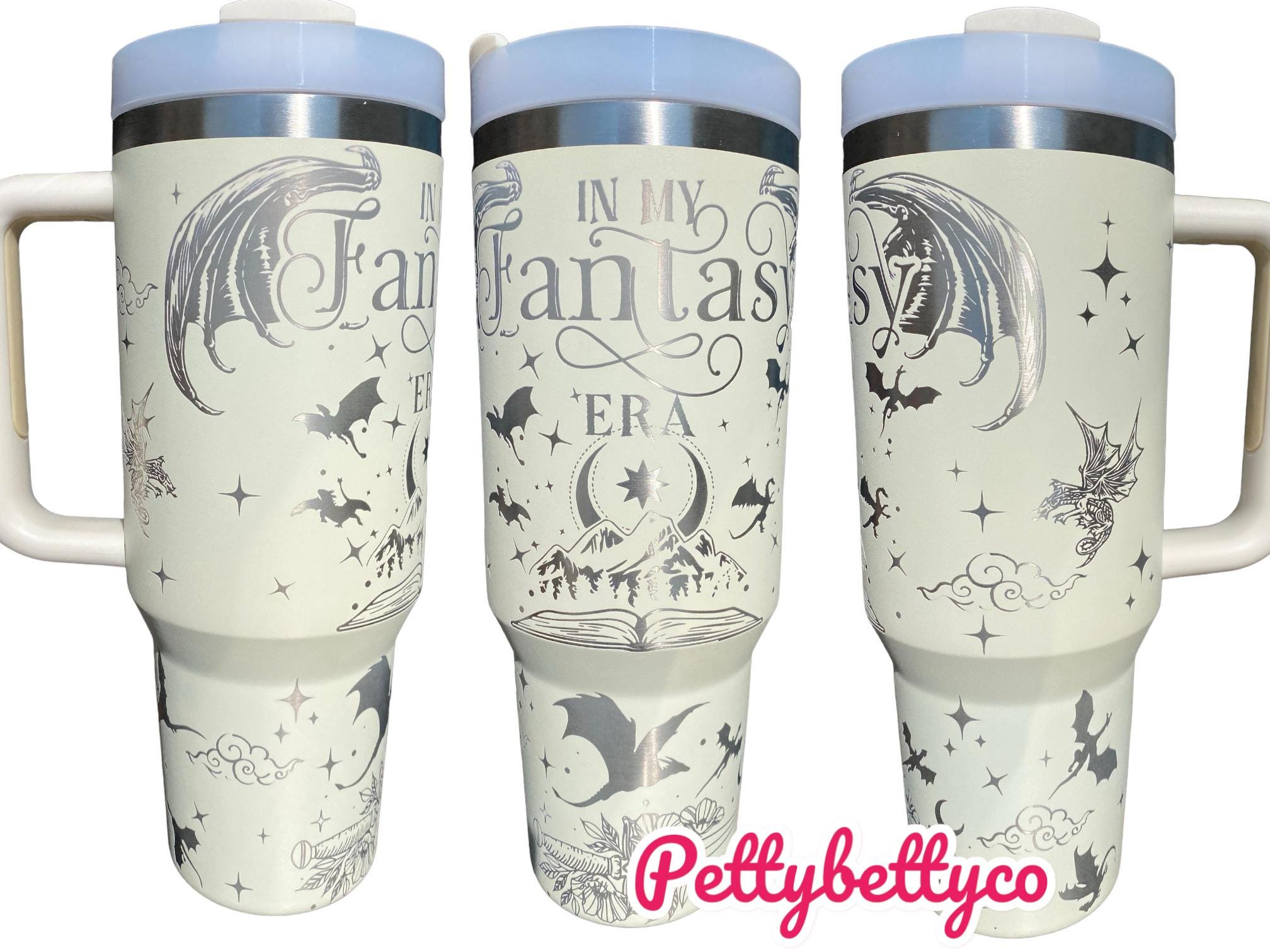 In My Fantasy Era Tumbler - Dragon Book Engraved Tumbler - In My Dragon Era - Booktok - Custom Engraved Cup -Book Theme Tumbler - Bookish