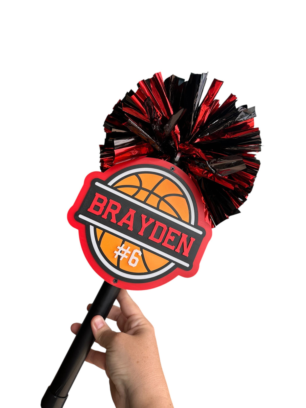 🏀 Basketball Cheerstick Noise Maker – Personalized Team Spirit Shaker | Custom Sports Cheer Stick