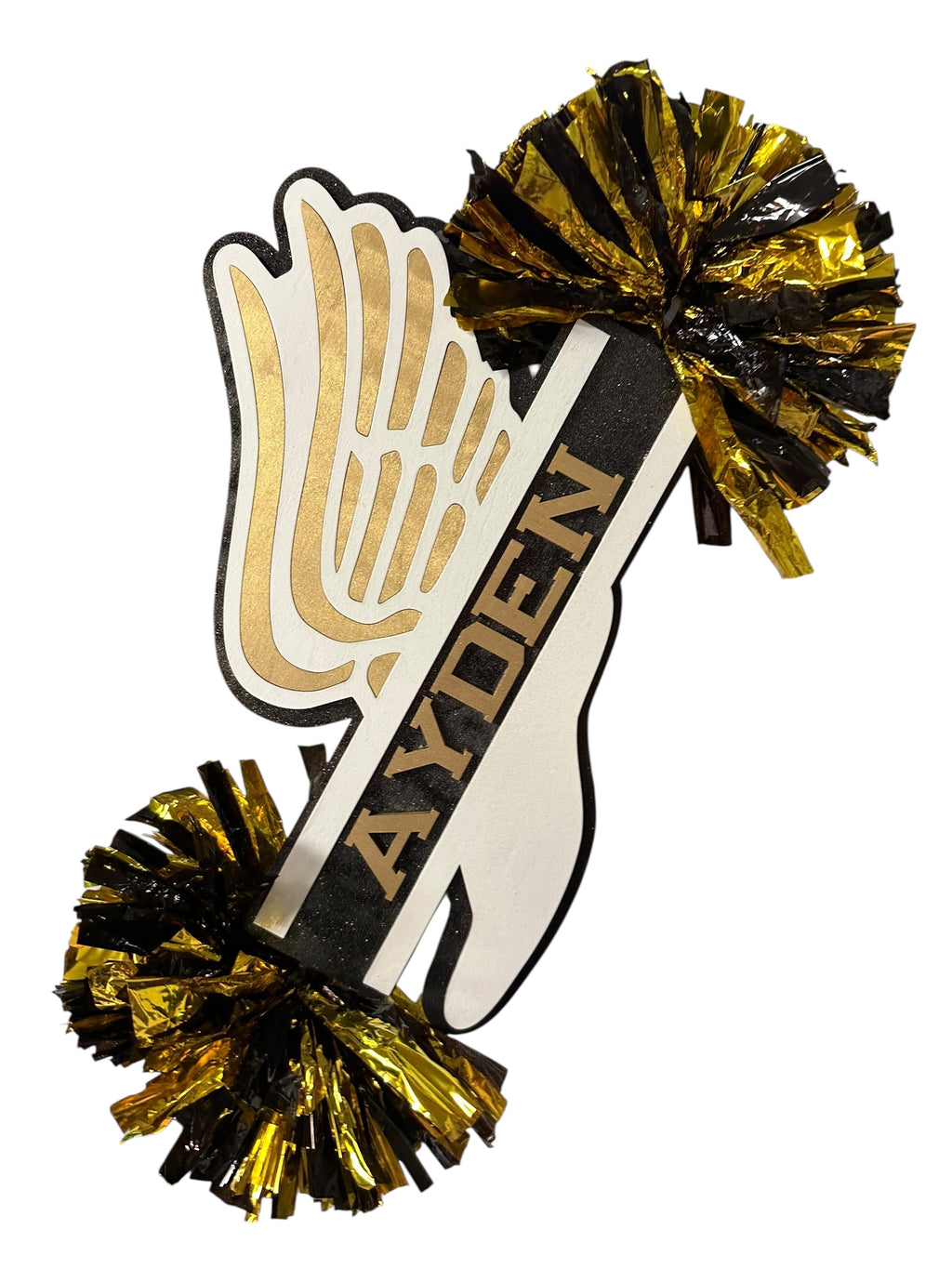 Cross Country cheerstick - Personalized Cheer Stick Pom Pom – Custom Name Spirit Stick