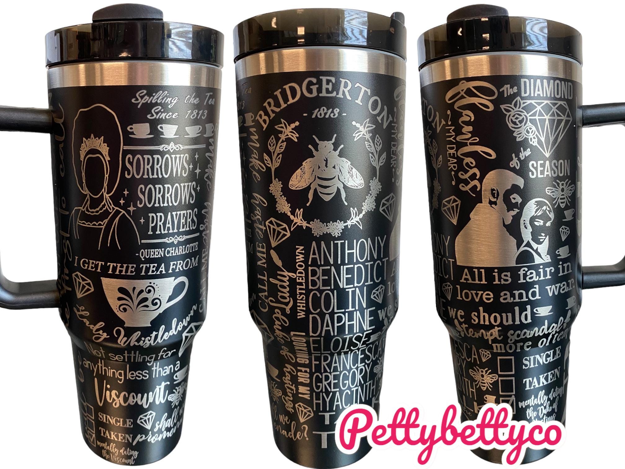 Talk of the Ton Tumbler - engraved Tumbler - 40oz tumbler with handle
