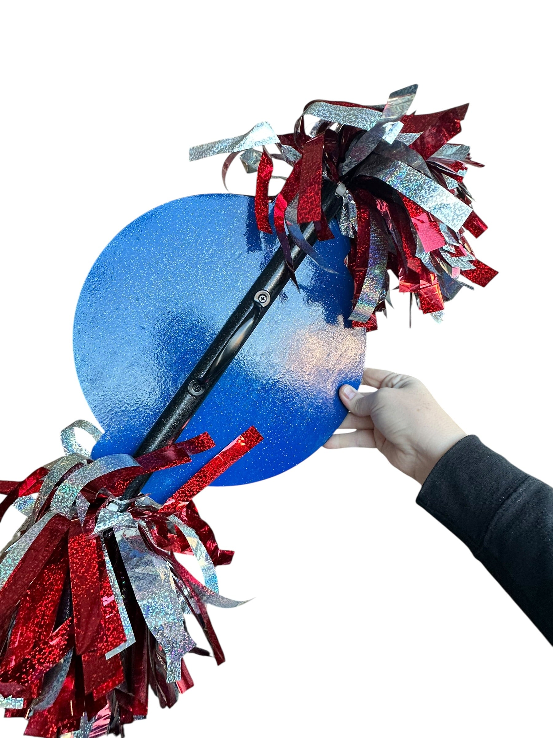 Personalized Baseball Cheerstick | Custom Name Sports Noise Maker | Game Day Spirit Stick with Pom Poms | Baseball Fan Gift