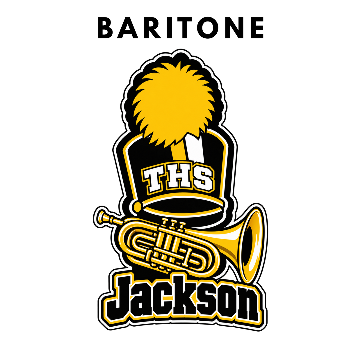 Personalized Marching Band Pom Pom Stick | Custom Band Instrument Cheerstick