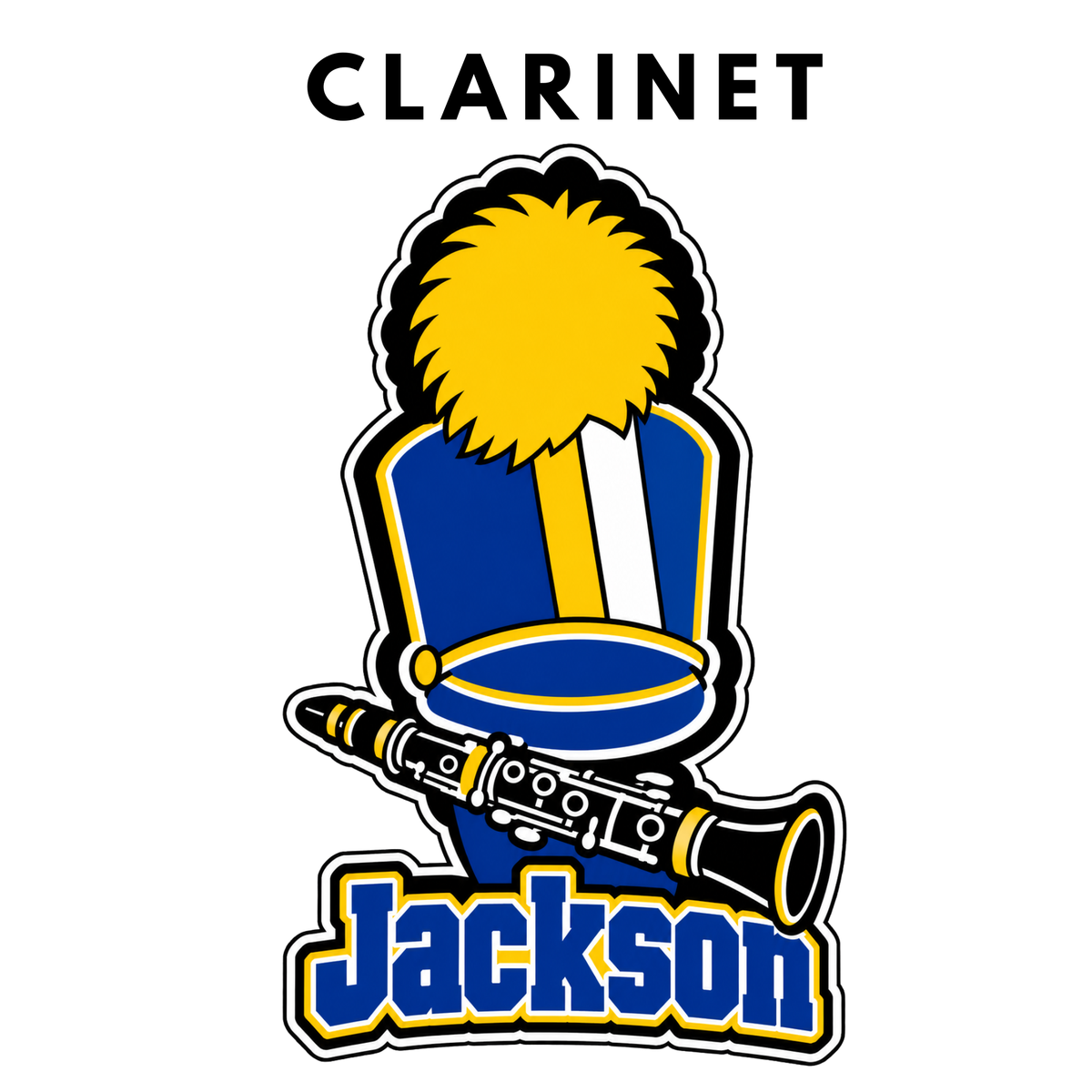 Personalized Marching Band Pom Pom Stick | Custom Band Instrument Cheerstick