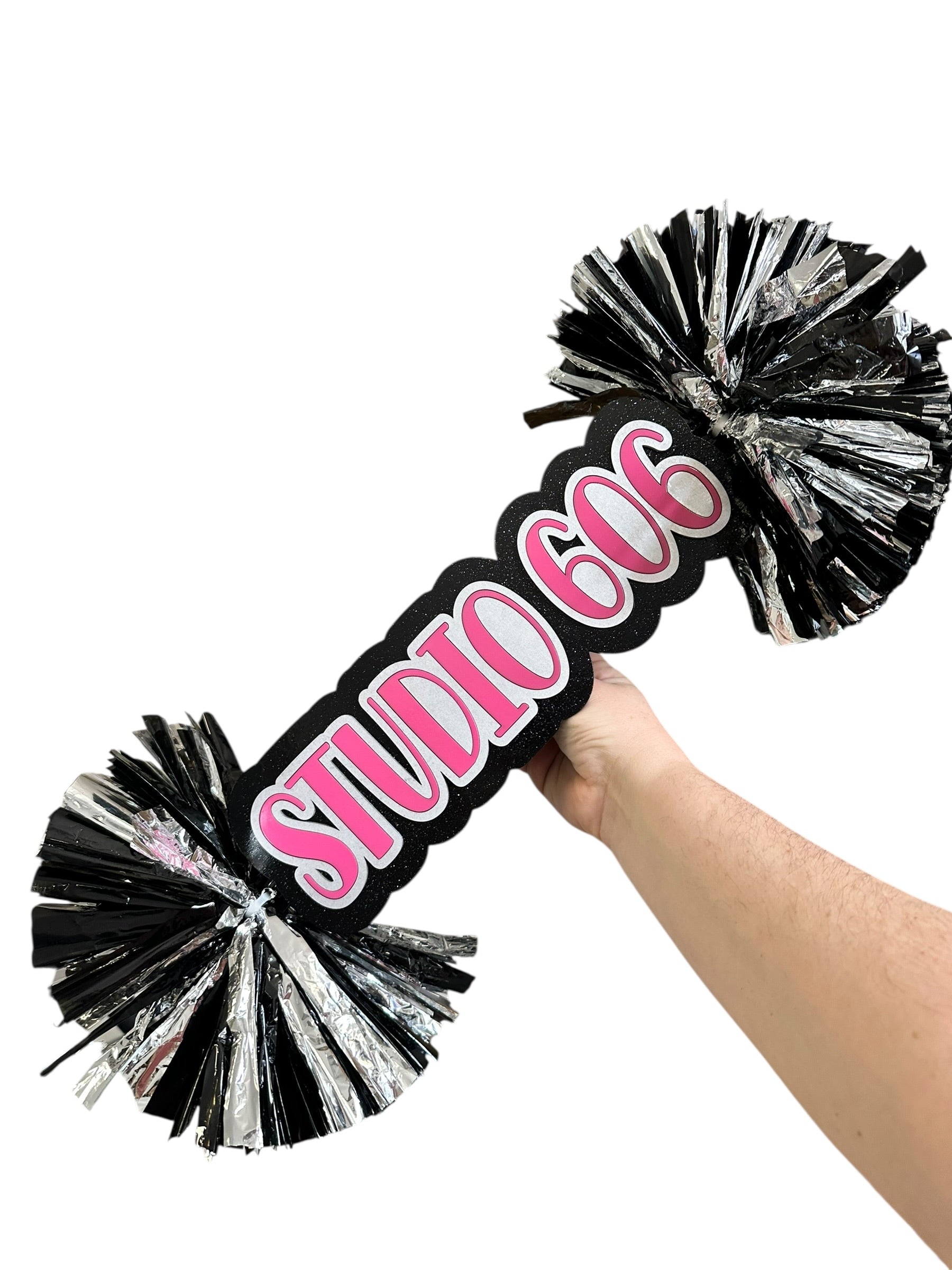 Custom Cheer Stick Pompom Sign – Personalized Spirit Gear