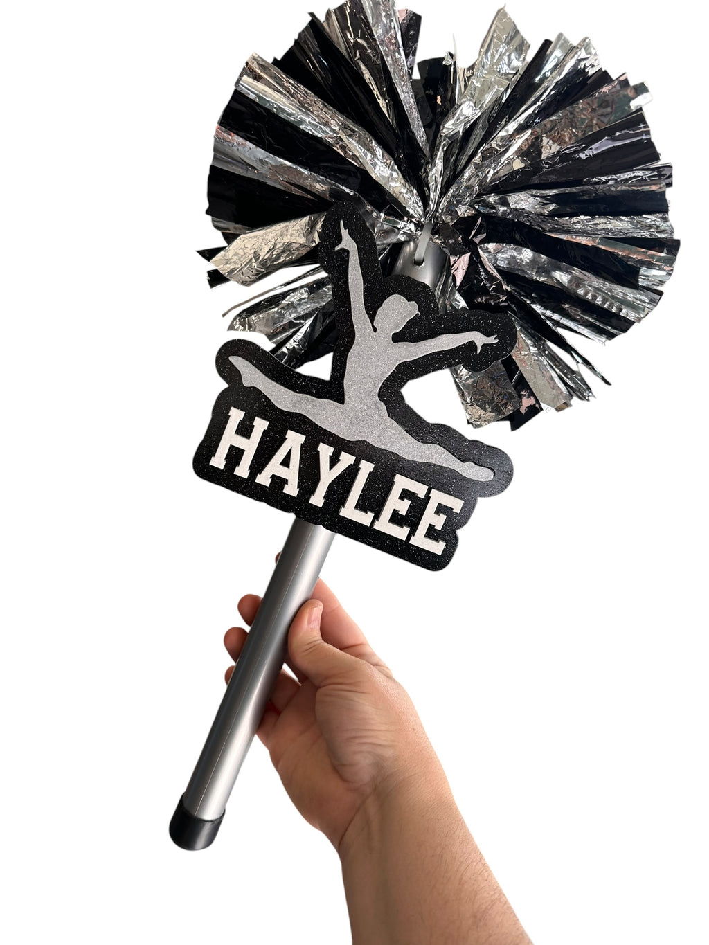 Custom Gymnastics Pompom Stick - Noise Maker | Personalized Gymnastics Team Spirit Shaker | Dance Mom Cheer Stick |