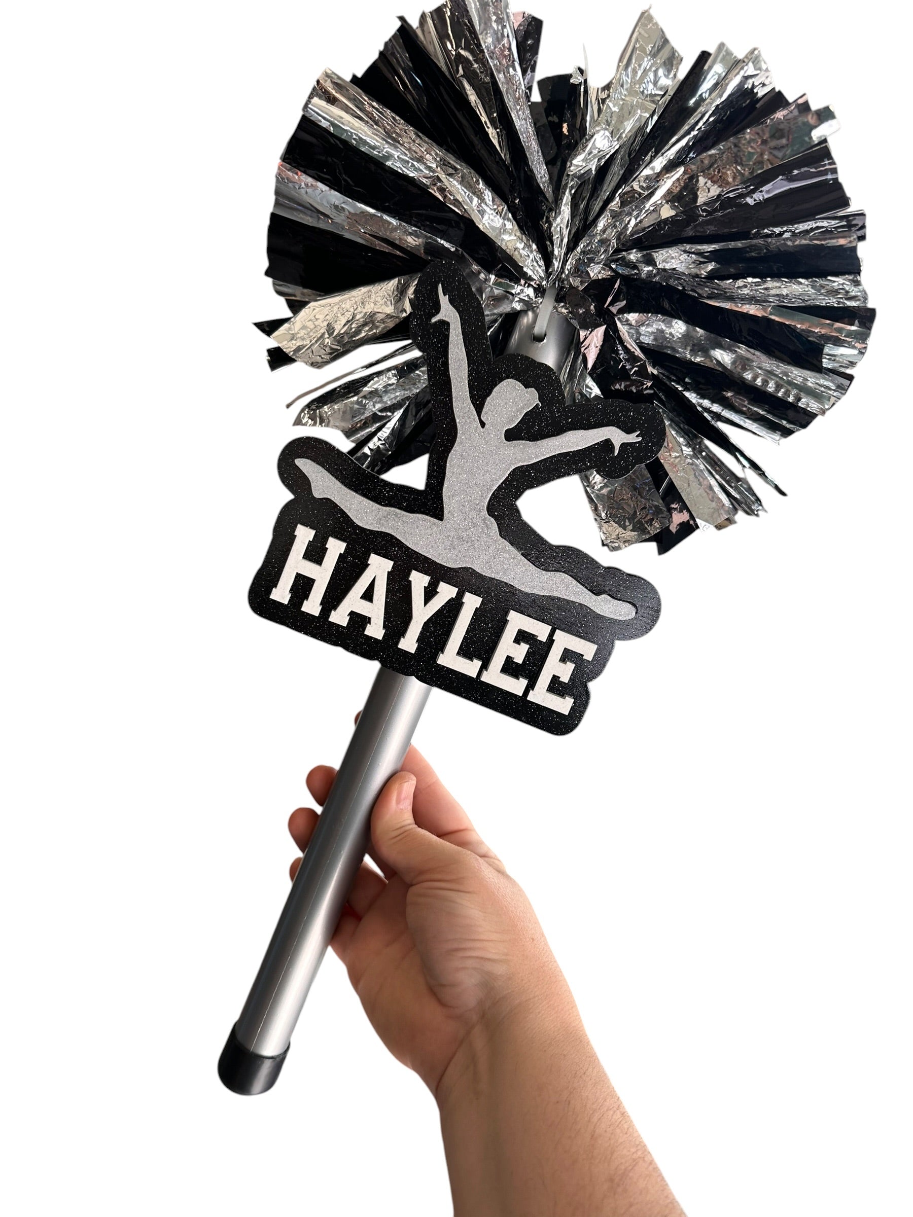 Custom Gymnastics Pompom Stick - Noise Maker | Personalized Gymnastics Team Spirit Shaker | Dance Mom Cheer Stick |