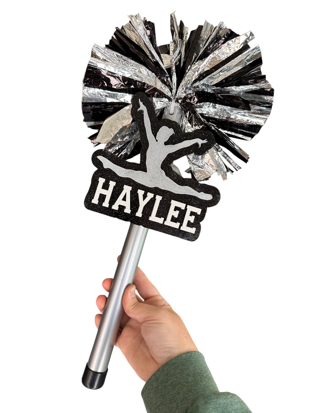 Custom Gymnastics Pompom Stick - Noise Maker | Personalized Gymnastics Team Spirit Shaker | Dance Mom Cheer Stick |