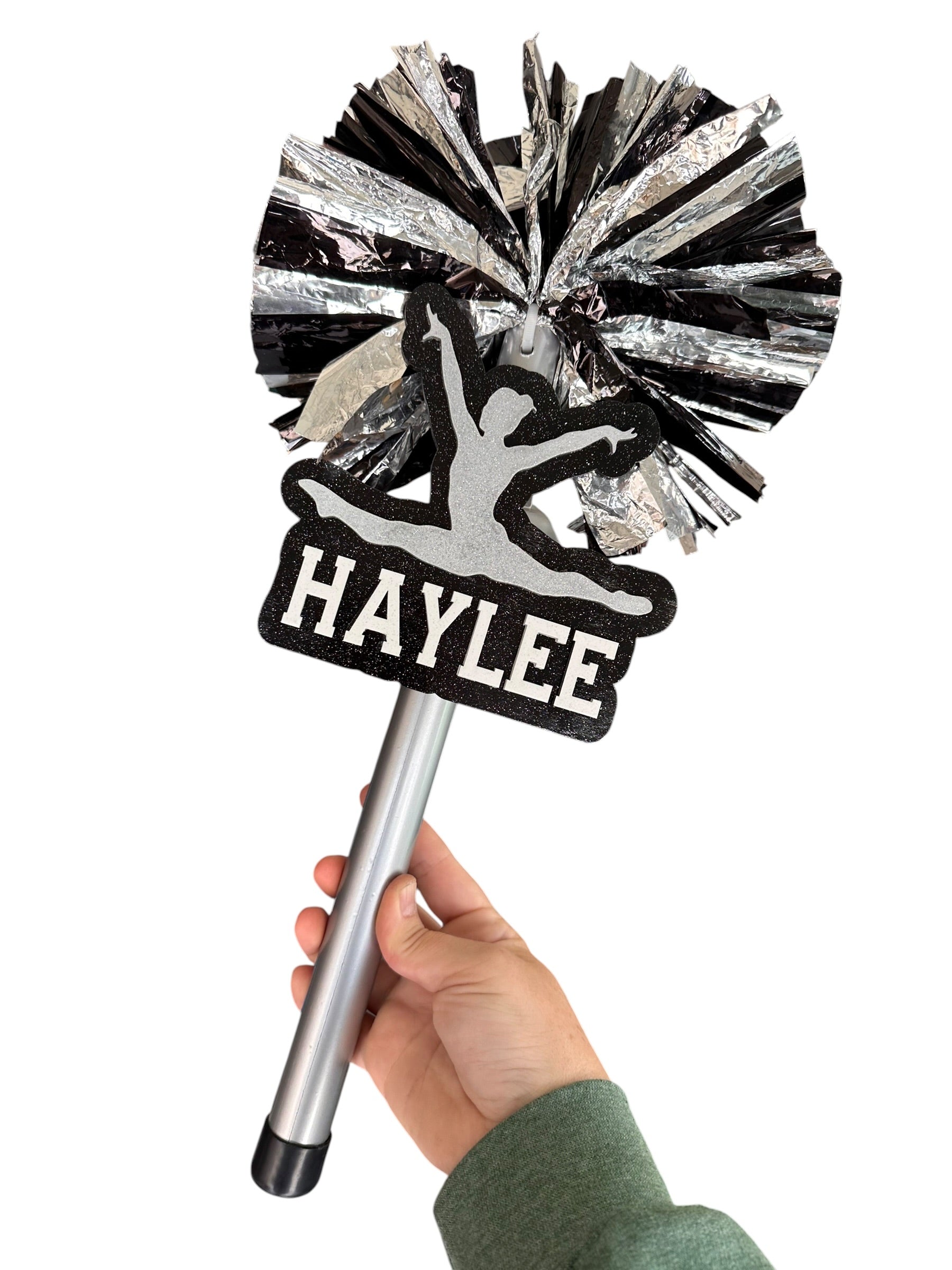 Custom Gymnastics Pompom Stick - Noise Maker | Personalized Gymnastics Team Spirit Shaker | Dance Mom Cheer Stick |
